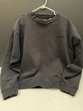 Levi Strauss & Co Vintage and Worn Black Sweatshirt Size Large Made In USA 90s