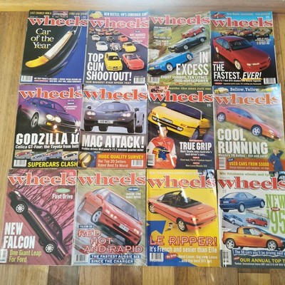 Wheels Magazines 1994 X 12 Bundle-Complete Set vintage-skyline Falcon Commodore 