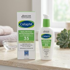 Cetaphil Daily Oil-Free Face Moisturizer SPF 35 for Sensitive Skin 3oz
