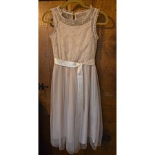 LILT - Girls Pink Lace Tulle Formal Flower Girl Dress - Size 12