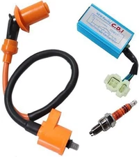 High Performance Racing GY6 Ignition Coil 6 Pin AC CDI Box +3 Electrode Spark
