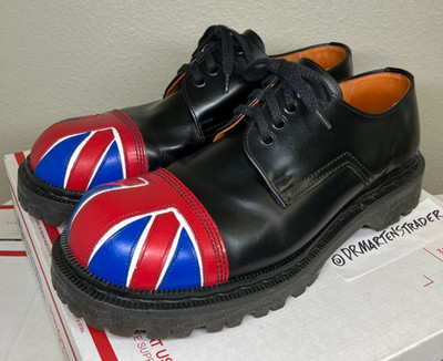 90s Vintage Tredair MIE gibsons US 10 shoes Union Jack 4eye oxfords gripfast tuk
