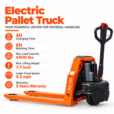 4400LBS Electric Pallet Trucks , Lithium-ion Walkie  Rider Pallet Jack 48x 27