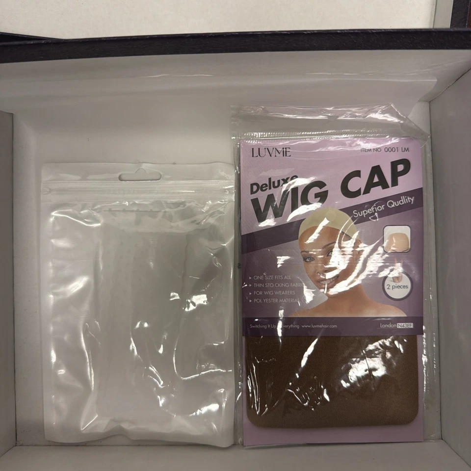 Peluca LUVME HAIR 100 % Cabello Humano HD Gorra de Encaje Natural Negro Rizado Estilo Rizado Foto 3 de 4