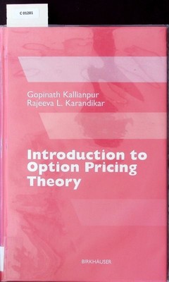 Introduction to option pricing theory.