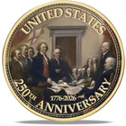 USA 250th Anniversary Commemorative Coin - American Eagle & Patriotic 4 cm