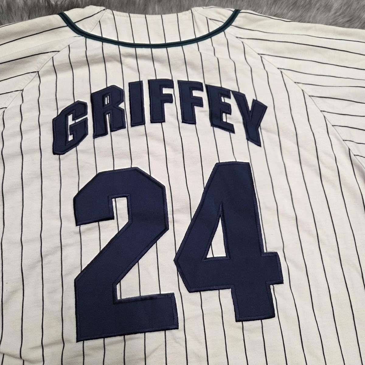 Vintage 90s Seattle Mariners Jersey Griffey Pinstripe Starter 