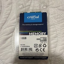 Crucial 16GB DDR4-2400 SODIMM Unbuffered DDR4 Laptop Memory CT16G4SFD824A