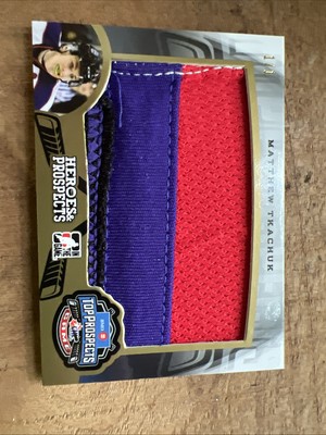 2015-16 Heroes & Prospects  Gold 1/1 Matthew Tkachuk Rookie Patch 1/1 !!!!