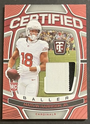 2024 Panini Totally Certified Baller Marvin Harrison Jr. Patch /99 RC
