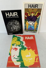Hair musical program Aquarius Theater Los Angeles 1969 tarot tribal VTG original