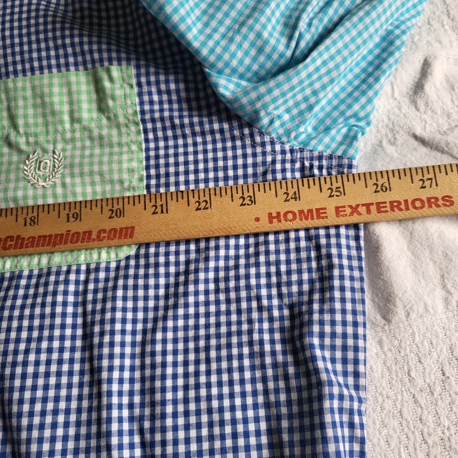 Chaps MultiColored Gingham Checked Bright Color B… - image 9