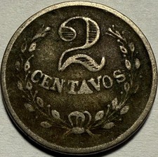 COLOMBIA - Lazareto Leper Colony - 2 Centavos 1921 RH - FREE USA S&H!