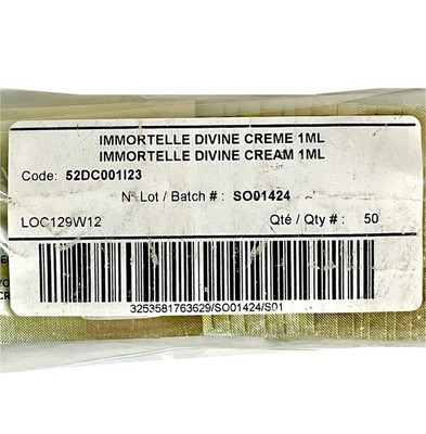 L'Occitane Immortelle Divine Cream 50pk Sample Travel Size (1.69oz