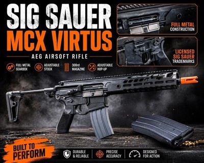 Sig Sauer PROFORCE MCX Virtus AEG Airsoft Rifle (Black)