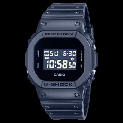 Casio G-SHOCK DW-5600UBB-1 Quarz Digital Armbanduhr schwarz Kunststoff, Alarm,