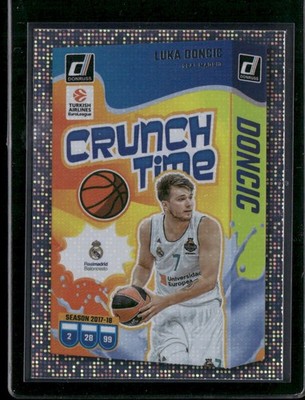 2024-25 Donruss EuroLeague Luka Doncic #1 Crunch Time Silver Press Proof