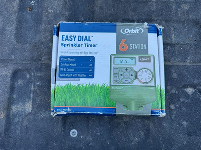 Orbit Easy Dial 6 Station Sprinkler Timer 57596 w/Easy-Set Logic Programming