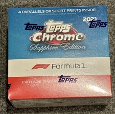 2021 Topps Chrome Formula 1 Sapphire Edition Hobby Box Factory SEALED!