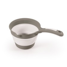 DOLU Foldable Bath Ladle for Compact Toddler Wash Tub, Ages 6 Months, Grey