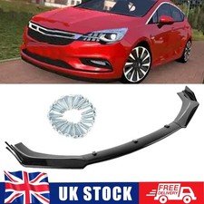 For Vauxhall Opel Astra K 2018-23 Front Bumper Lip Splitter Spoiler Glossy Black