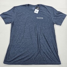 NWT Glock Perfection Pistol Flag Short Sleeve Shirt in Navy Men's Size XL