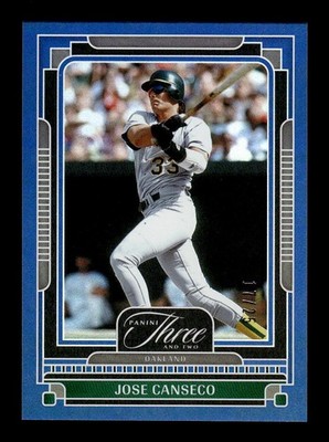 2025 Panini Three and Two #89 Jose Canseco Blue /25