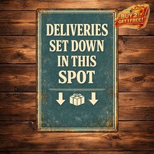 Please Place the Package Here 8x12 Tin Metal Sign Home Porch Decor