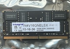 Integral 16GB Laptop RAM Module DDR4 2666MHZ PC4-21333 SODIMM IN4V16GNELSX *NEW*