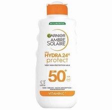 Garnier Ambre Solaire Hydra 24 Protect SPF50+ Sun Lotion 175ml 51.37 per litre