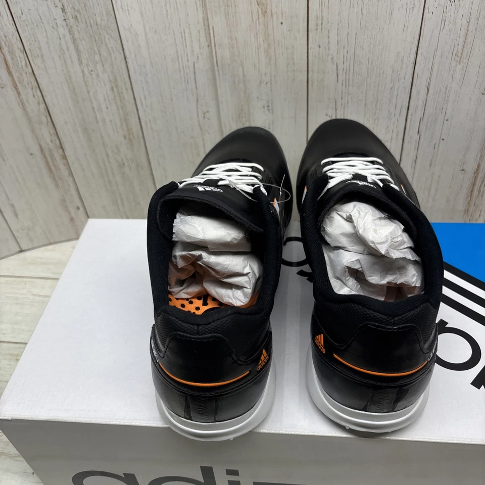 Zapatos de golf Adidas Adizero One - para hombre talla 10,5 | negro/blanco naranja | Q46806 Foto 4 de 4