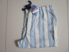 Peter Alexander Men's Akan Bakan Blue Stripe Long Cotton Pyjama Pants Size L