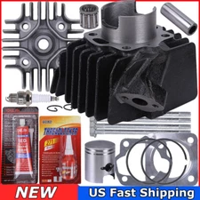 For Kawasaki KDX50 KSF50 Top End Rebuild Kit Cylinder Head Piston Ring 2003-2006