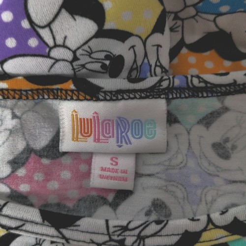 Lularoe Women's Tunic Top Disney Minnie Mouse Face Print Short Sleeve Size Small - Picture 4 of 6