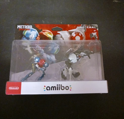 Nintendo amiibo Metroid Dread - Samus and E.M.M.I. Figures (2 Pack Set)