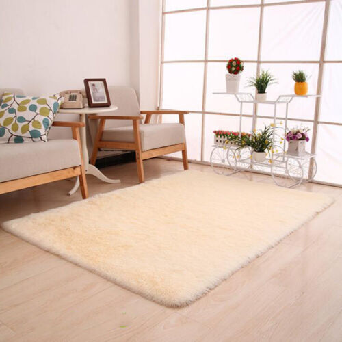 Fluffy Rugs Anti-Skid Shaggy Area Rug Dining Room Carpet Floor Mat Home Bedroo ┊ - Picture 3 of 31