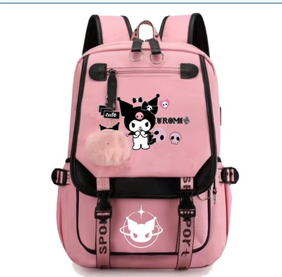 Kuromi Rucksack Schultasche Laptoprucksack Damenrucksack Anime Backpack
