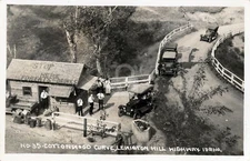 Cottonwood Curve Lewiston Hill Highway 1923 Lewiston ID RPPC Postcard COPY