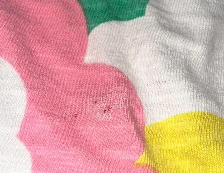 Mini Boden Rainbow Clouds Charlie Romper Jersey Playsuit Sz 6-7 Yrs Pom READ - Image 3 of 4