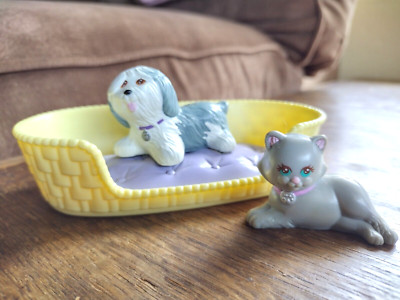 Vintage LPS Sheep Dog & Cat Bed 1993