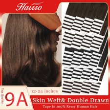 Seamless Skin Weft Tape In 100 Real Remy Human Hair Extensions Medium Long US