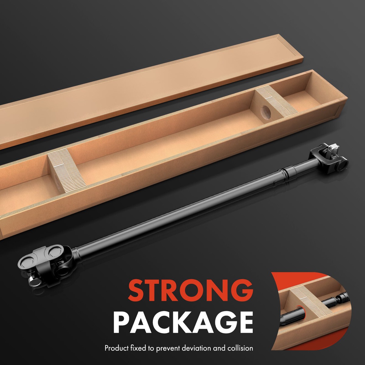 A-Premium Front Complete Drive Shaft Prop Shaft Driveshaft Assembly Compatible With Dodge Ram 2500 3500 2003-2013, 4WD 6.7L Automatic Trans, Replace# 68057601AA