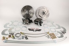 Ford 9 Rear Disc Brake Kit Drilled Slotted Rotors Emergency Brake Calipers Ford 9 Rear Disc Brake Kit Drilled Slotted Rotors Emergency Brake Calipers