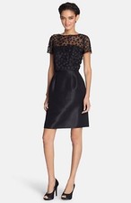 Black Lace Tahari Valerie Dress Size 4 Retails NWT $148