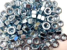 8-32 HEX NUTS MACHINE SCREW GRADE 2 ZINC 100 PIECES