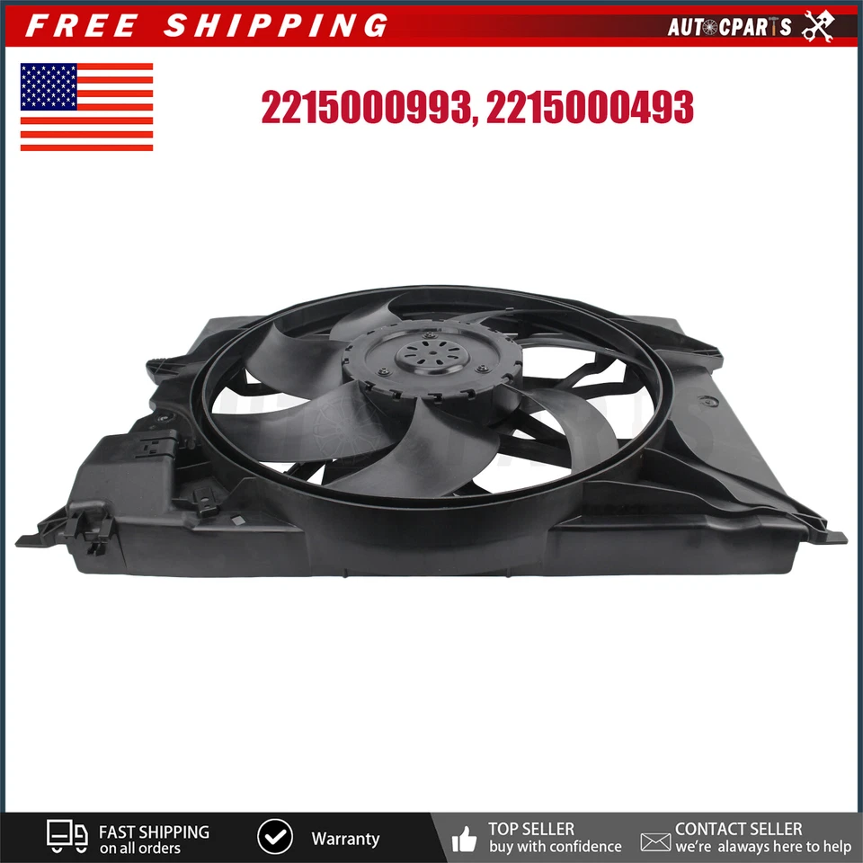 Ventilador ventilador radiador para Mercedes Benz S550 base sedán 2007-2013 ventilador Foto 3 de 4