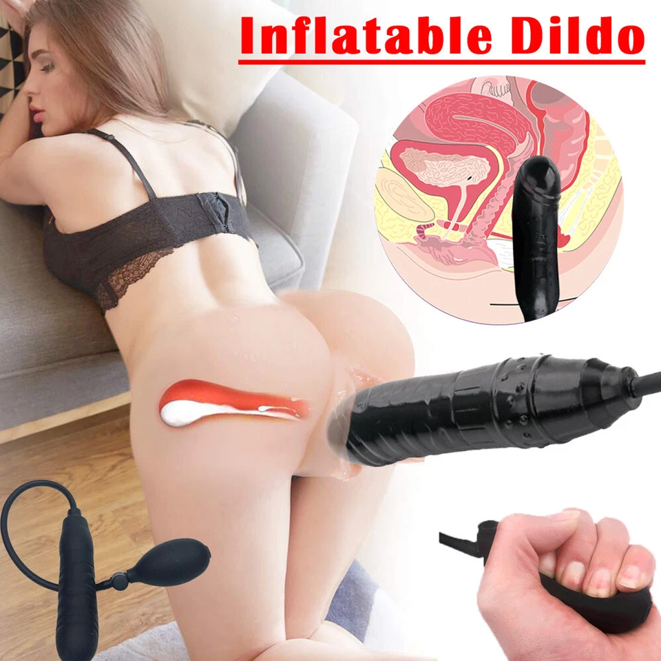 Extra Enorme Inflable-Consolador Bomba Pene Anal Butt Plug Estimulador Punto G Juguetes Sexuales Foto 3 de 4