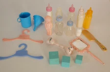 Vintage Plastic Doll Toys Bottles My Merry Evenflo Minefeed Celluloid