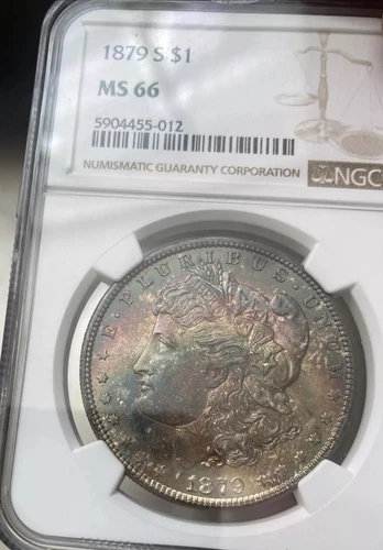1879 S   NGC MS 66  Nice Color Morgan Dollar