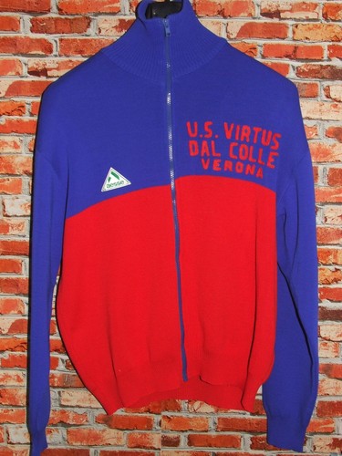 Eroica Maillot Vélo Cyclisme Vintage 70'S Pédale Bleu 50
